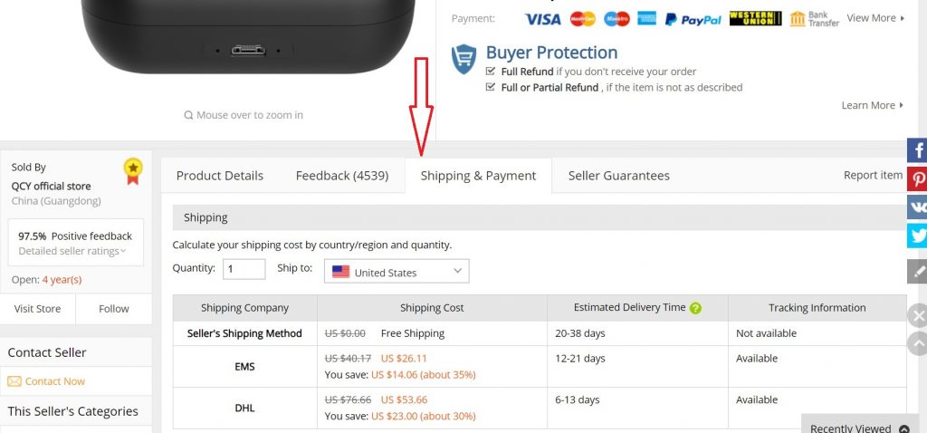 where to check aliexpress standard shipping to uk usa canada delivery status